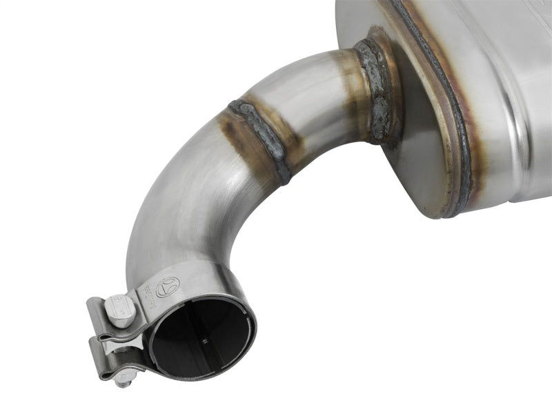 aFe MACHForce XP 2.5in 409 Stainless Axle Back Exhaust w/ Black Tips 15-17 Ford Mustang I4-2.3L (t) Precision R