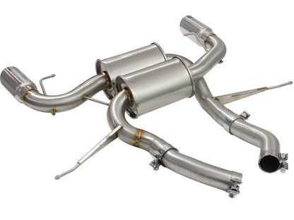 aFe MACHForce XP 2.5in Axle Back Stainless Exhaust w/ Polished Tips 07-13 BMW 335i 3.0L L6 (E90/92) Precision R