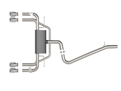 aFe MACHForce XP 3in-2.5in 304SS Exhaust Cat-Back 15-20 Audi S3 L4-2.0L (t) - Polished Tips Precision R