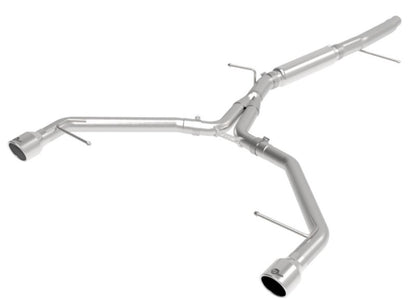 aFe MACHForce XP 3in-2.5in SS Exhaust Axle-Back 17-19 Audi A4 (B9) L4-2.0L (t) - Polished Precision R