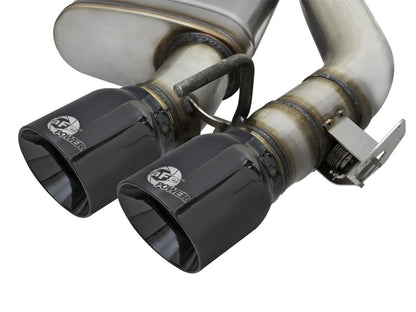 aFe MACHForce XP 3in 304 SS Axle-Back Exhaust Dual Exhaust (NPP) w/ Black Tips 16-17 Camaro SS V8 Precision R