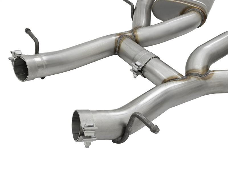 aFe MACHForce XP 3in 304 SS Axle-Back Exhaust Dual Exhaust (NPP) w/ Black Tips 16-17 Camaro SS V8 Precision R