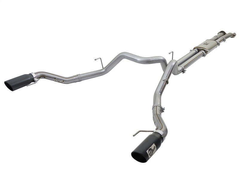 aFe MACHForce XP 3in 409-SS Exhaust Cat-Back 2017 Ford F-150 Raptor V6-3.5L (tt) w/ Black Tip Precision R