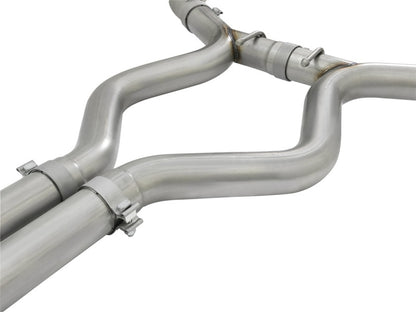 aFe MACHForce XP 3in Sport Tone Cat-Back Exhausts w/ Polished Tips 15-17 Ford Mustang V6/V8 Precision R