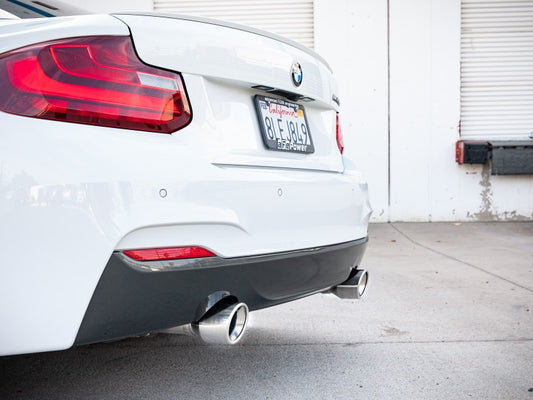 aFe MACHForce XP 3in to 2.5in 304 SS Axle-Back Exhaust w/ Polished Tips 14-16 BMW M235i Precision R