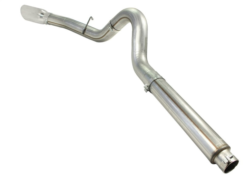 aFe MACHForce XP 5in DPF-Back Stainless Steel Exh Sys, polished tip,Ford Diesel Trucks 08-10 V8-6.4L Precision R