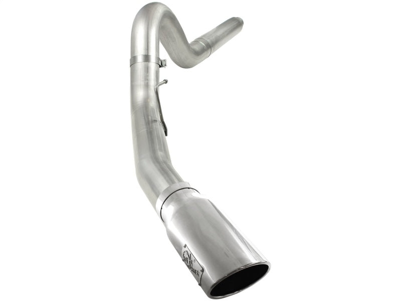 aFe MACHForce XP 5in DPF-Back Stainless Steel Exh Sys, polished tip,Ford Diesel Trucks 08-10 V8-6.4L Precision R