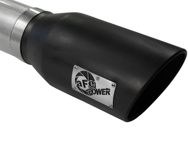 aFe MACHForce XP 5in DPF-Back Stainless Steel Exhaust , Blk,Ford Diesel Trucks 11-14 V8-6.7L td Precision R