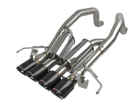 aFe MACHForce XP Axle Back 304SS Exhaust w/ Carbon Fiber Tips 15-19 Chevy Corvette Z06 Precision R