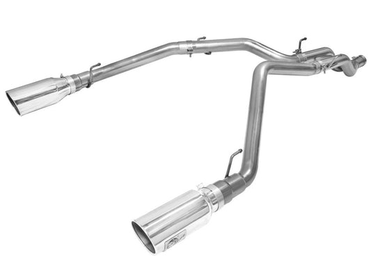 aFe MACHForce XP DPF-Back Exhaust 3in SS w/ 6in Polished Tips 2014 Dodge Ram 1500 V6 3.0L EcoDiesel Precision R