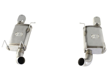 aFe MACHForce XP Exhaust 11-14 Ford Mustang GT V8-5.0L 3in. SS Axle-Back w/Polished Tips Precision R