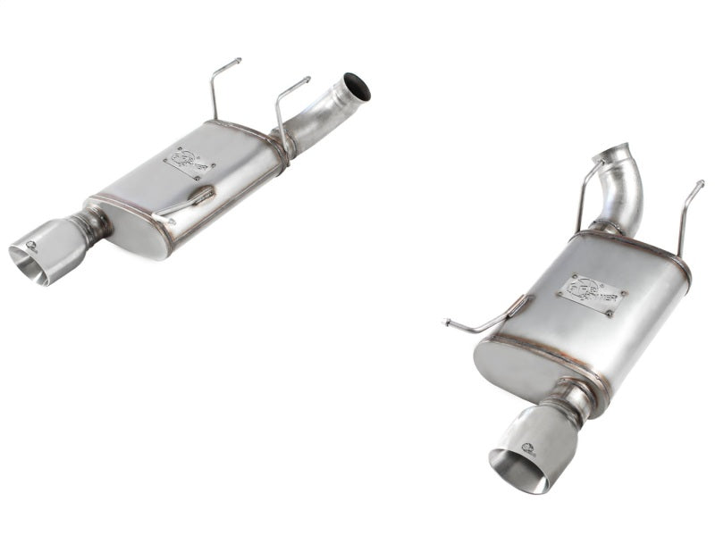 aFe MACHForce XP Exhaust 11-14 Ford Mustang GT V8-5.0L 3in. SS Axle-Back w/Polished Tips Precision R