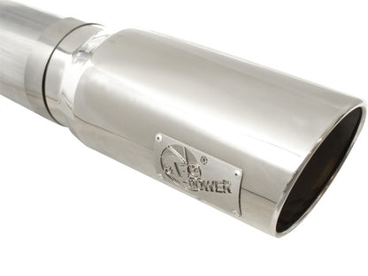 aFe MACHForce XP Exhaust 5in DPF-Polished, GM Diesel Trucks 07.5-10 V8-6.6L 9(td) LMM Precision R