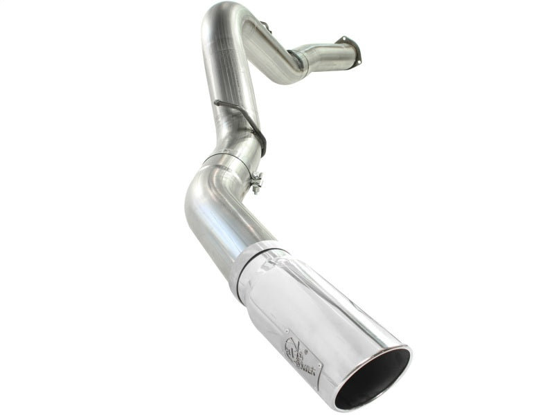 aFe MACHForce XP Exhaust 5in DPF-Polished, GM Diesel Trucks 07.5-10 V8-6.6L 9(td) LMM Precision R