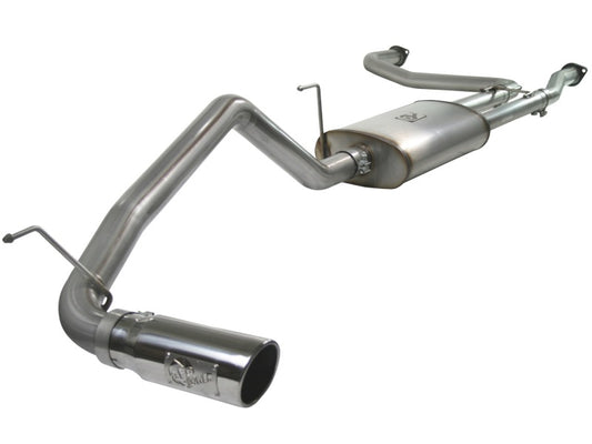 aFe MACHForce XP Exhaust Cat-Back 2.5/3in SS-409 w/ Polished Tip 04-12 Nissan Titan V8 5.6L Precision R