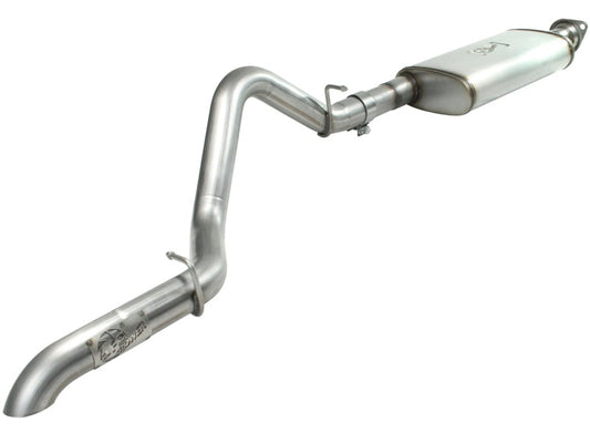 aFe MACHForce XP Exhaust Cat-Back SS-409 04-06 Jeep Wrangler TJ Unl L6 4.0L 2.5in Off-Road No Tip Precision R