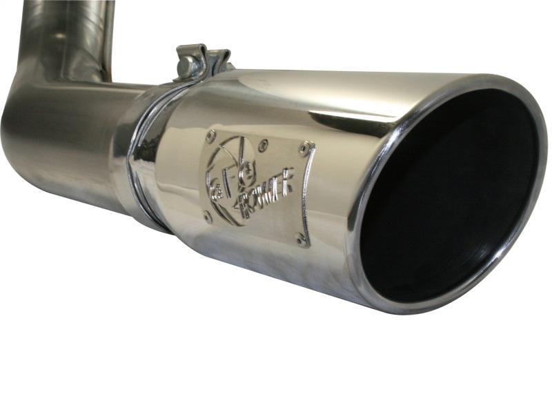 aFe MACHForce XP Exhaust Cat-Back SS-409 4in Polished Tip 11-12 Ford F-150 EcoBoost V6-3.5L (tt) Precision R