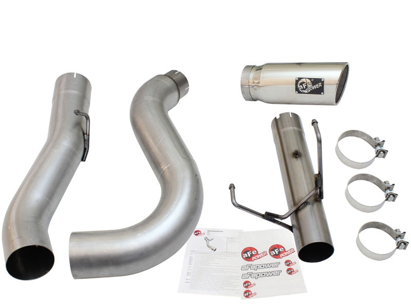 aFe MACHForce XP Exhaust Large Bore 5in DPF-Back Alu. 13-15 Dodge Trucks L6-6.7L (td) *Polish Tip Precision R