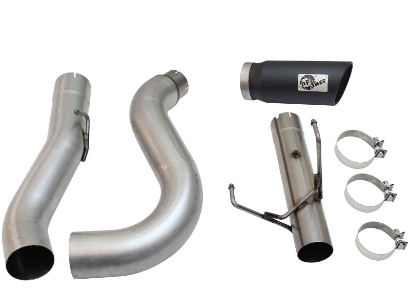 aFe MACHForce XP Exhaust Large Bore 5in DPF-Back SS 13-15 Dodge Trucks L6-6.7L (td) *Black Tip Precision R