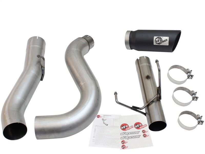 aFe MACHForce XP Exhaust Large Bore 5in DPF-Back SS 13-15 Dodge Trucks L6-6.7L (td) *Black Tip Precision R