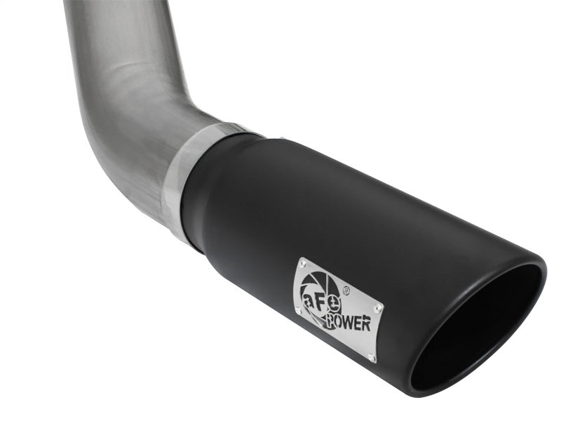 aFe MACHForce XP Exhaust Large Bore 5in DPF-Back SS 13-15 Dodge Trucks L6-6.7L (td) *Black Tip Precision R