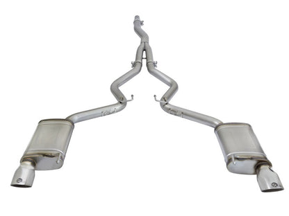 aFe MACHForce XP Exhausts Cat-Back SS-304 EXH w/ Polished Tips 15-16 Ford Mustang EcoBoost 2.3L (t) Precision R