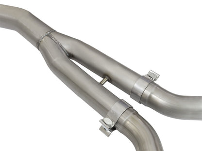 aFe MACHForce XP Exhausts Cat-Back SS-304 EXH w/ Polished Tips 15-16 Ford Mustang EcoBoost 2.3L (t) Precision R