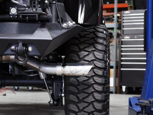 aFe MACHForce XP Exhausts Cat-Back SS-409 EXH CB Jeep Wrangler 4Dr 2012 V6-3.6L Precision R