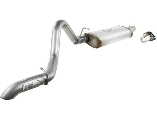 aFe MACHForce XP Exhausts Cat-Back SS-409 EXH Jeep Wrangler TJ 97-06 I6-4.0L HT - 2.5 In. Precision R