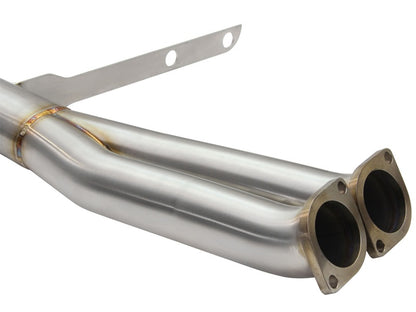 aFe MACHForce XP SS-304 Black Tip 3.0in-2.5in Dia Cat Back Exhaust 11-13 BMW 335i (E90/E92) 3.0L Precision R