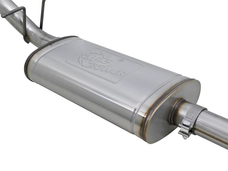 aFe Mach Force-XP Exhaust 3in CB SS 15-17 GM Colorado/Canyon 2.5L/3.6L Side Exit w/ Polished Tip Precision R