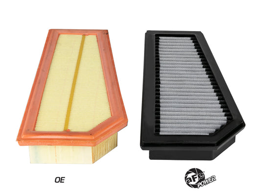 aFe Magnum FLOW OE Replacement Filter w/ Pro Dry S Media 12-15 Mercedes-Benz C250 L4-1.8L Precision R