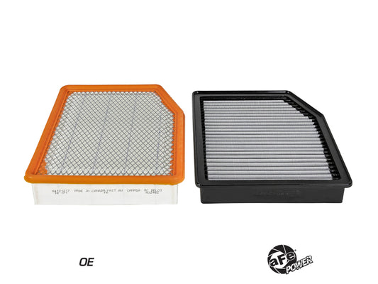 aFe MagnumFLOW Pro DRY S OE Replacement Filter 2019 GM Silverado/Sierra 1500 V6-2.7L/4.3L/V8-5.3 Precision R