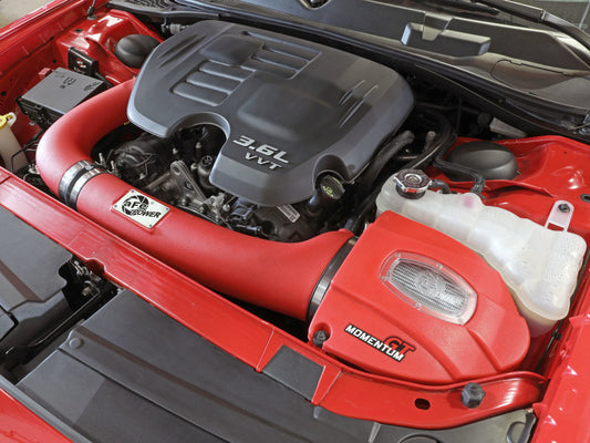 aFe Momentum GT Dry S Stage-2 Intake System 11-15 Dodge Challenger/Charger V6-3.6L (Red) Precision R