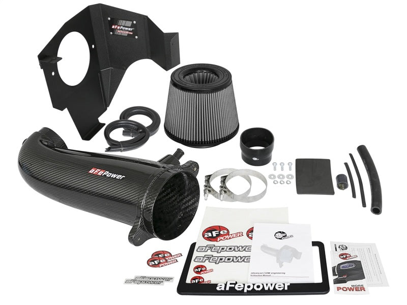 aFe POWER Magnum FORCE Carbon Fiber Stage 2 Track Series Pro Dry S CAIS - 11-18 Dodge Challenger V8 Precision R