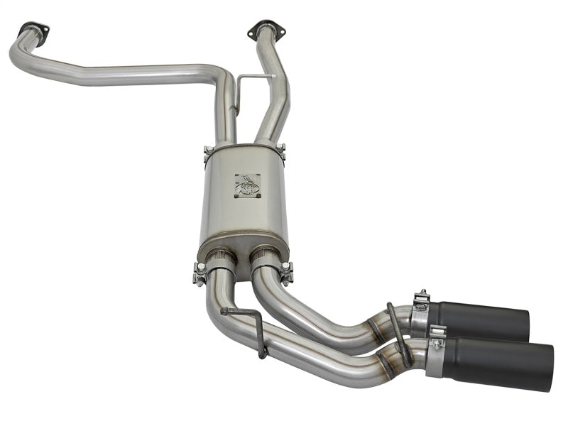 aFe POWER Rebel Series 2-1/2in 409 SS Cat Back Exhaust w/ Black Tips 16-17 Nissan Titan V8 5.6L Precision R