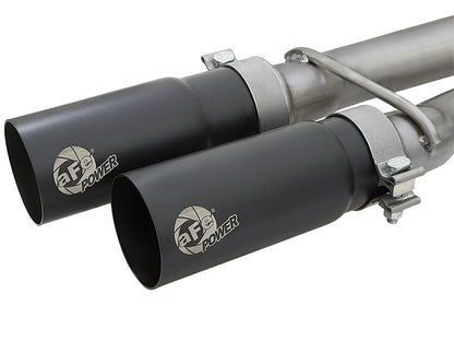 aFe POWER Rebel Series 2-1/2in 409 SS Cat Back Exhaust w/ Black Tips 16-17 Nissan Titan V8 5.6L Precision R