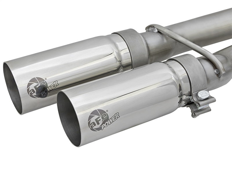 aFe POWER Rebel Series 2-1/2in 409 SS Cat Back Exhaust w/ Polished Tips 16-17 Nissan Titan V8 5.6L Precision R