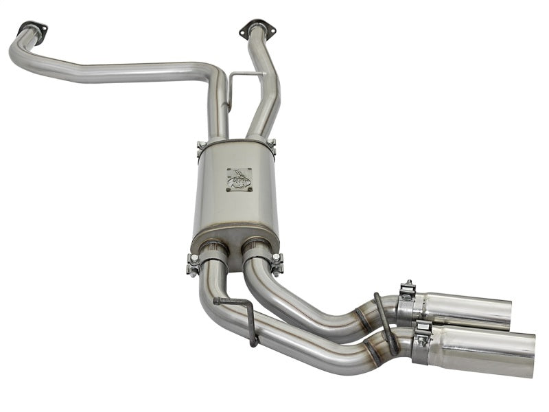 aFe POWER Rebel Series 2-1/2in 409 SS Cat Back Exhaust w/ Polished Tips 16-17 Nissan Titan V8 5.6L Precision R