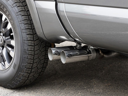 aFe POWER Rebel Series 2-1/2in 409 SS Cat Back Exhaust w/ Polished Tips 16-17 Nissan Titan V8 5.6L Precision R