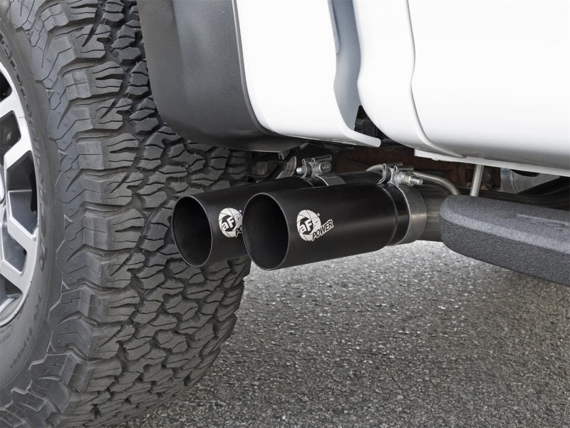 aFe POWER Rebel Series 3in 409 SS Cat Back Exhaust w/ Black Tips 17 Ford F-150 Raptor V6-3.5L Precision R