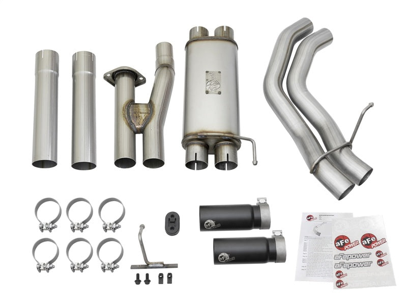 aFe POWER Rebel Series 3in 409 SS Cat Back Exhaust w/ Black Tips 17 Ford F-150 Raptor V6-3.5L Precision R