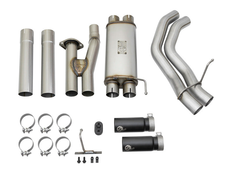 aFe POWER Rebel Series 3in 409 SS Cat Back Exhaust w/ Black Tips 17 Ford F-150 Raptor V6-3.5L Precision R