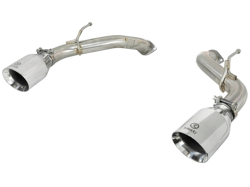 aFe POWER Takeda 2.5in 304 SS Axle-Back Exhaust w/ Polished Tips 17-19 Infiniti Q60 V6-3.0L (tt) Precision R