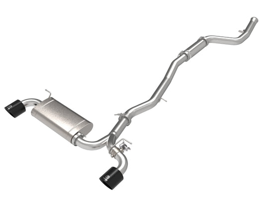 aFe POWER Takeda 2021 Toyota Supra 2.0L (t) 2.5in-3in 304 SS CB Exhaust w/ Black Tips Precision R