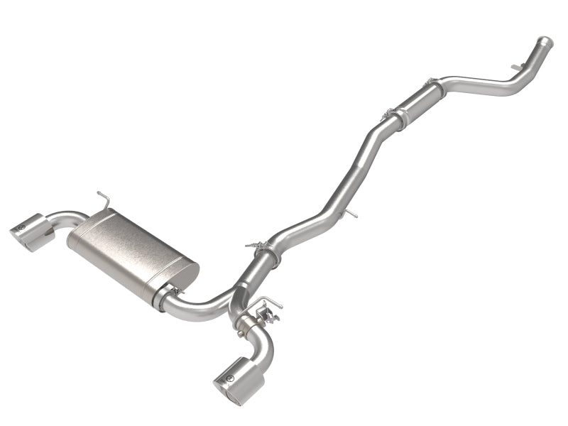 aFe POWER Takeda 2021 Toyota Supra 2.0L (t) 2.5in-3in 304 SS CB Exhaust w/ Polished Tips Precision R