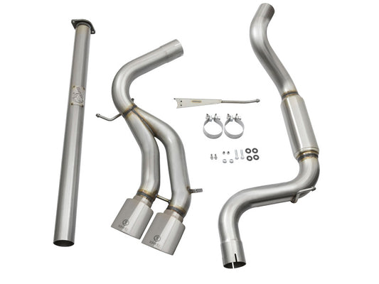 aFe POWER Takeda 3in 304 SS Cat-Back Exhaust w/ Polished Tips 13-17 Ford Focus ST L4-2.0L (t) Precision R