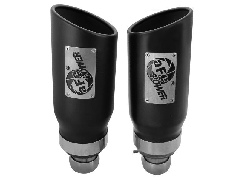 aFe Power 09-15 Dodge Ram 3.0L/5.7L Black Exhaust Tip Upgrade Precision R