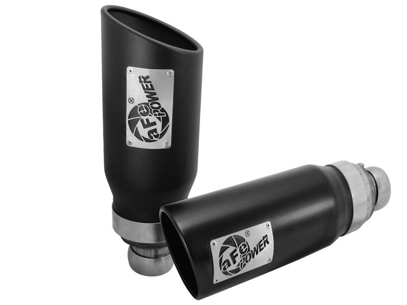 aFe Power 09-15 Dodge Ram 3.0L/5.7L Black Exhaust Tip Upgrade Precision R