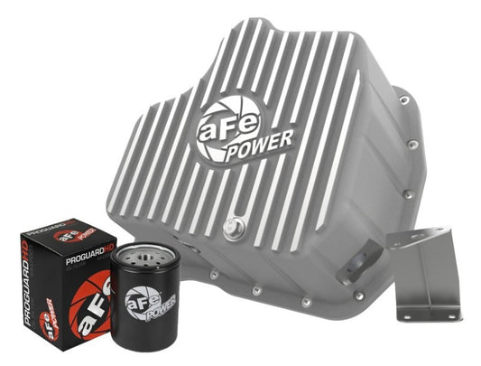 aFe Power 11-16 GM Diesel 2500HD / 3500HD V8-6.6L (TD) Street Series Engine Oil Pan Raw w/ Machined Precision R